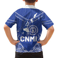Northern Mariana Islands Family Matching Summer Maxi Dress and Hawaiian Shirt Chamorro Warrior Tribal Pattern LT05 - Polynesian Pride