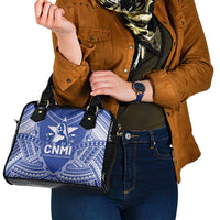Northern Mariana Islands Shoulder Handbag Chamorro Warrior Tribal Pattern