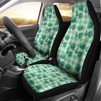 Green Palaka Hawaii Car Seat Cover Hawaiian Lehua Blossoms