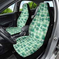 Green Palaka Hawaii Car Seat Cover Hawaiian Lehua Blossoms