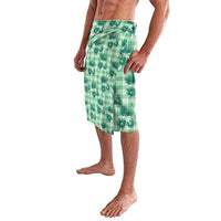 Green Palaka Hawaii Lavalava Hawaiian Lehua Blossoms