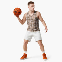 Brown Palaka Hawaii Basketball Jersey Hawaiian Lehua Blossoms