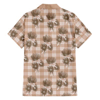 Brown Palaka Hawaii Family Matching Mermaid Dress and Hawaiian Shirt Hawaiian Lehua Blossoms LT05 - Polynesian Pride