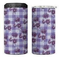 Purple Palaka Hawaii 4 in 1 Can Cooler Tumbler Hawaiian Lehua Blossoms LT05 One Size: 16 oz Purple - Polynesian Pride