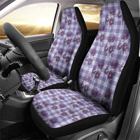 Purple Palaka Hawaii Car Seat Cover Hawaiian Lehua Blossoms