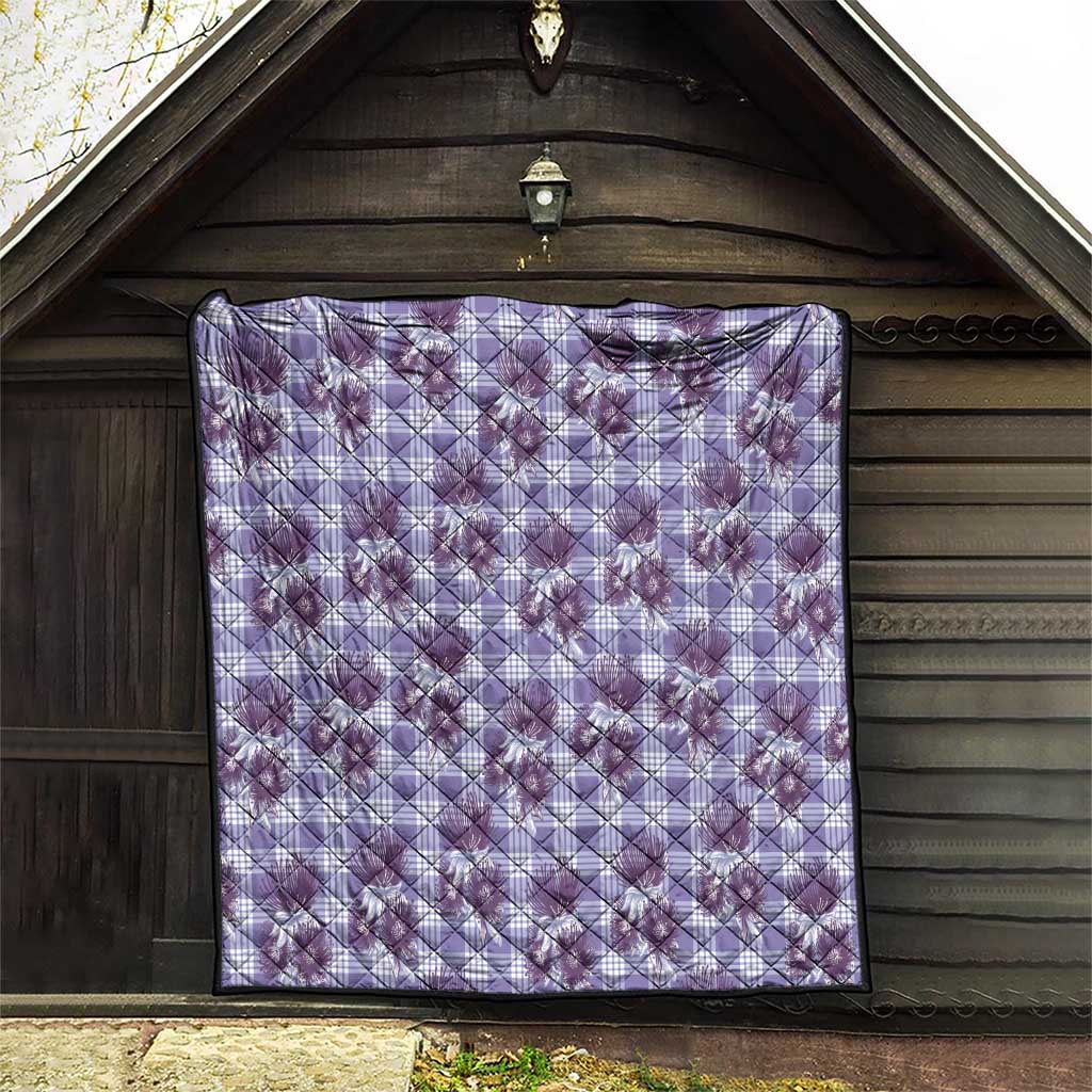 Purple Palaka Hawaii Quilt Hawaiian Lehua Blossoms