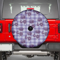 Purple Palaka Hawaii Spare Tire Cover Hawaiian Lehua Blossoms LT05 - Polynesian Pride