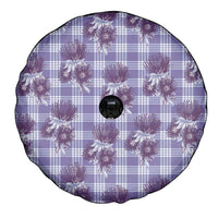 Purple Palaka Hawaii Spare Tire Cover Hawaiian Lehua Blossoms LT05 - Polynesian Pride