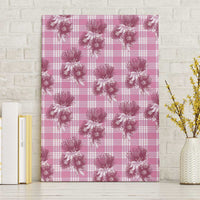 Pink Palaka Hawaii Canvas Wall Art Hawaiian Lehua Blossoms