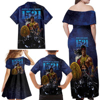 Philippines The First Hero Family Matching Off Shoulder Maxi Dress and Hawaiian Shirt Lapu Lapu Know Your Roots LT05 - Polynesian Pride