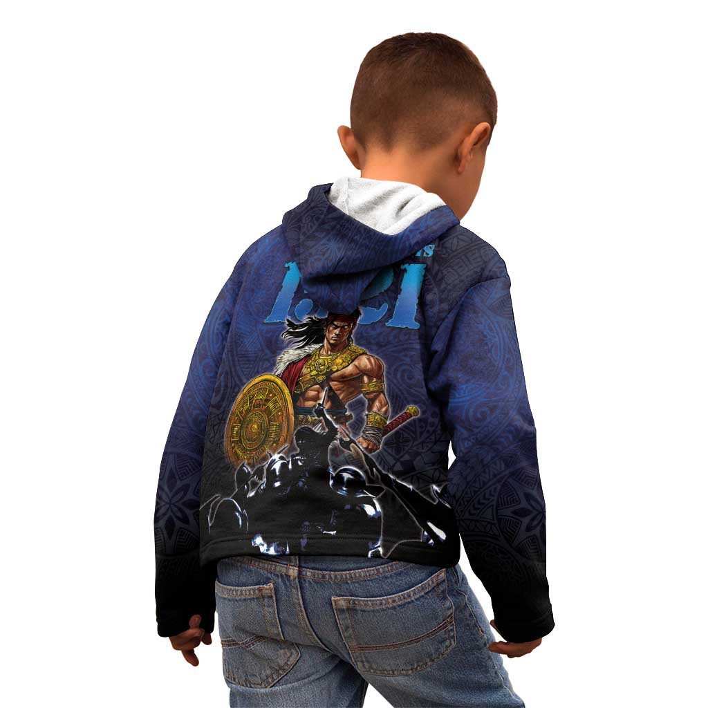Philippines The First Hero Kid Hoodie Lapu Lapu Know Your Roots