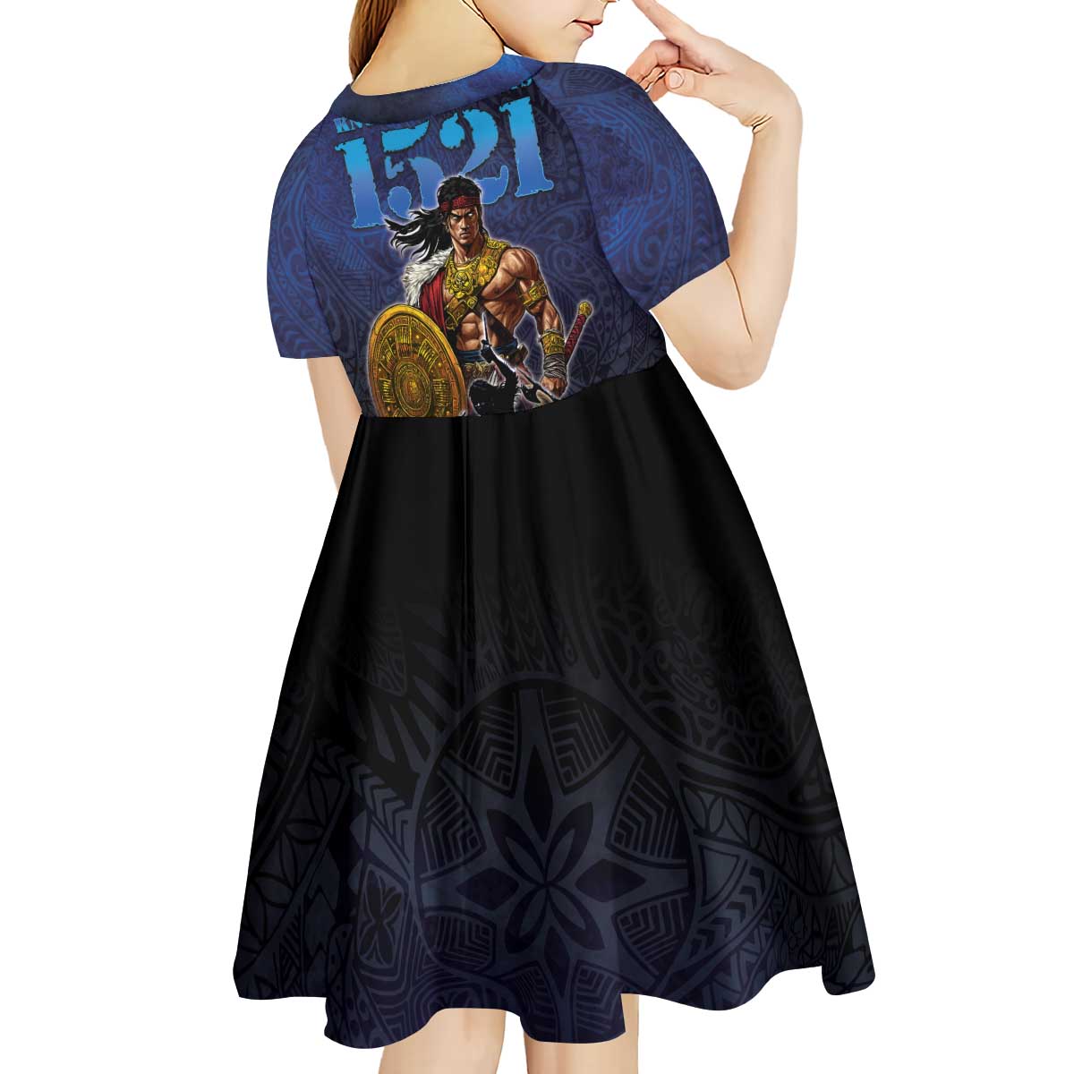Philippines The First Hero Kid Short Sleeve Dress Lapu Lapu Know Your Roots