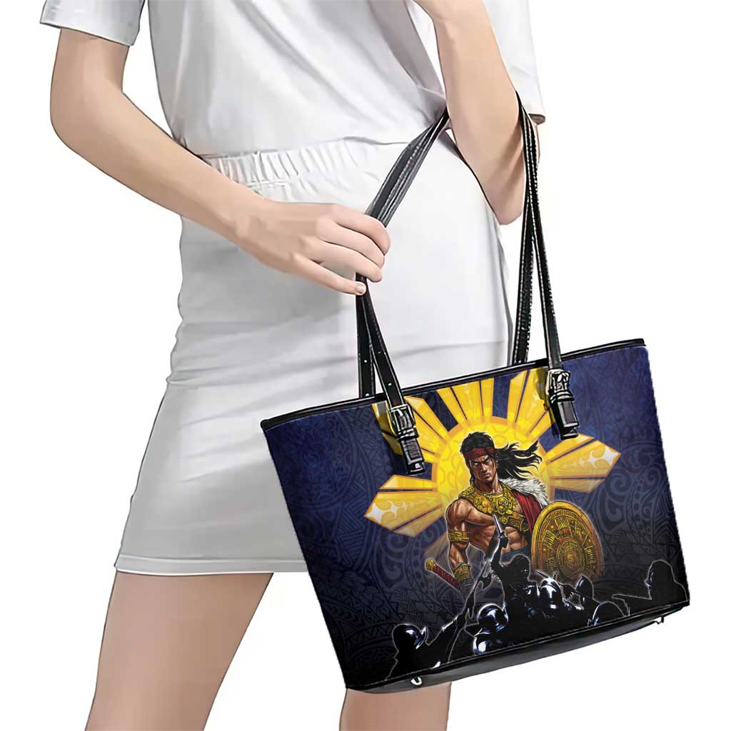 Philippines The First Hero Leather Tote Bag Lapu Lapu Know Your Roots