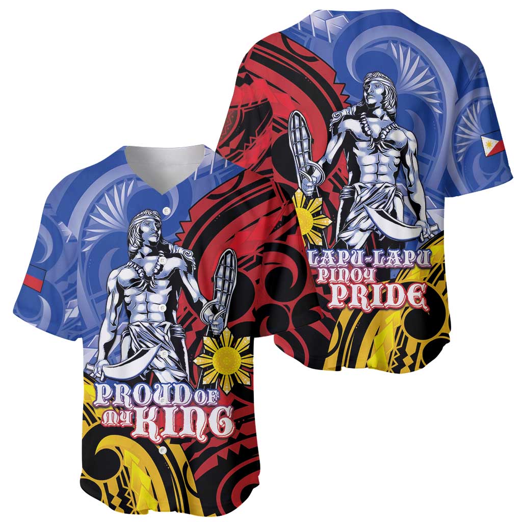 Philippines Lapu-Lapu Baseball Jersey Proud Of My King LT05 - Polynesian Pride