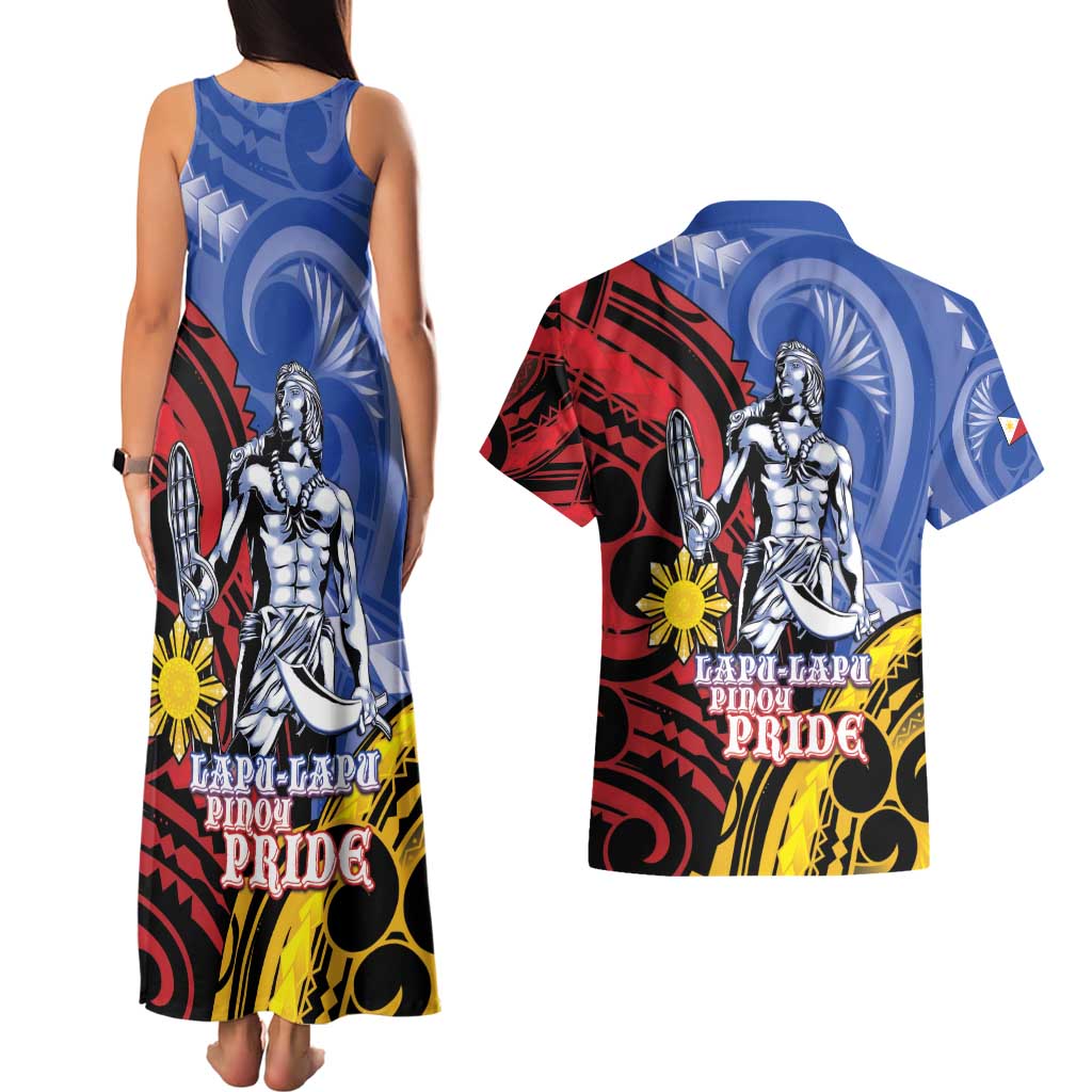 Philippines Lapu-Lapu Couples Matching Tank Maxi Dress and Hawaiian Shirt Proud Of My King LT05 - Polynesian Pride