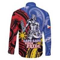 Philippines Lapu-Lapu Family Matching Off The Shoulder Long Sleeve Dress and Hawaiian Shirt Proud Of My King LT05 - Polynesian Pride