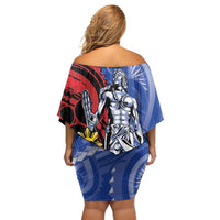 Philippines Lapu-Lapu Family Matching Off Shoulder Short Dress and Hawaiian Shirt Proud Of My King LT05 - Polynesian Pride