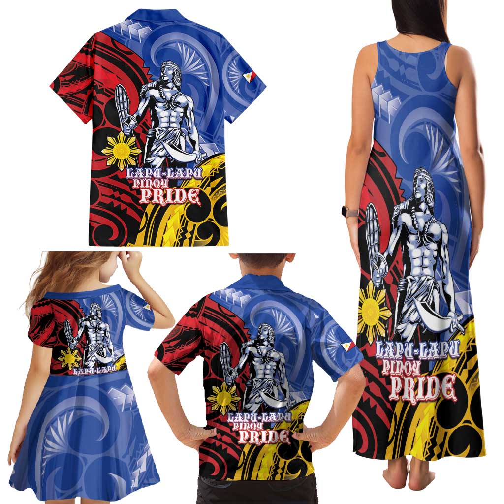 Philippines Lapu-Lapu Family Matching Tank Maxi Dress and Hawaiian Shirt Proud Of My King LT05 - Polynesian Pride