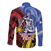 Philippines Lapu-Lapu Long Sleeve Button Shirt Proud Of My King LT05 - Polynesian Pride