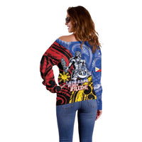 Philippines Lapu-Lapu Off Shoulder Sweater Proud Of My King