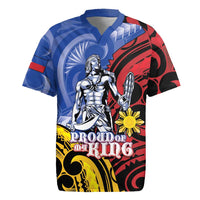 Philippines Lapu-Lapu Rugby Jersey Proud Of My King LT05 Blue - Polynesian Pride