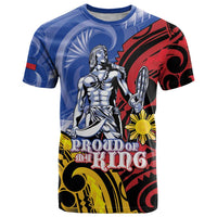 Philippines Lapu-Lapu T Shirt Proud Of My King LT05 Blue - Polynesian Pride