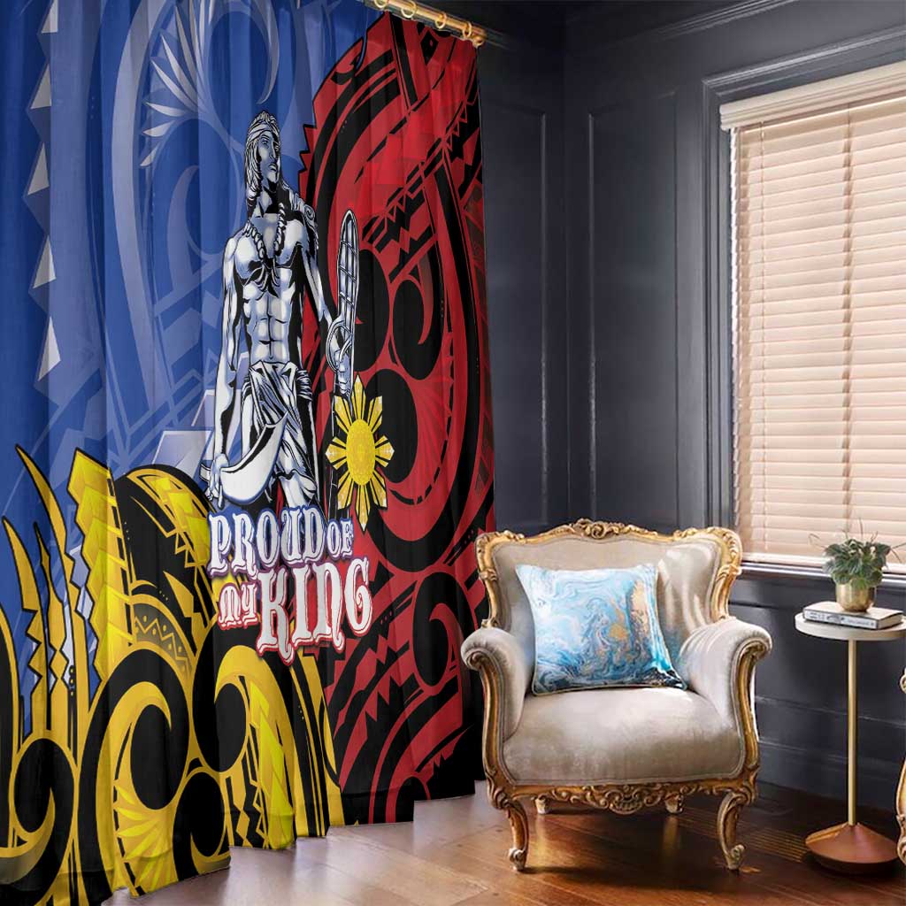 Philippines Lapu-Lapu Window Curtain Proud Of My King LT05 - Polynesian Pride