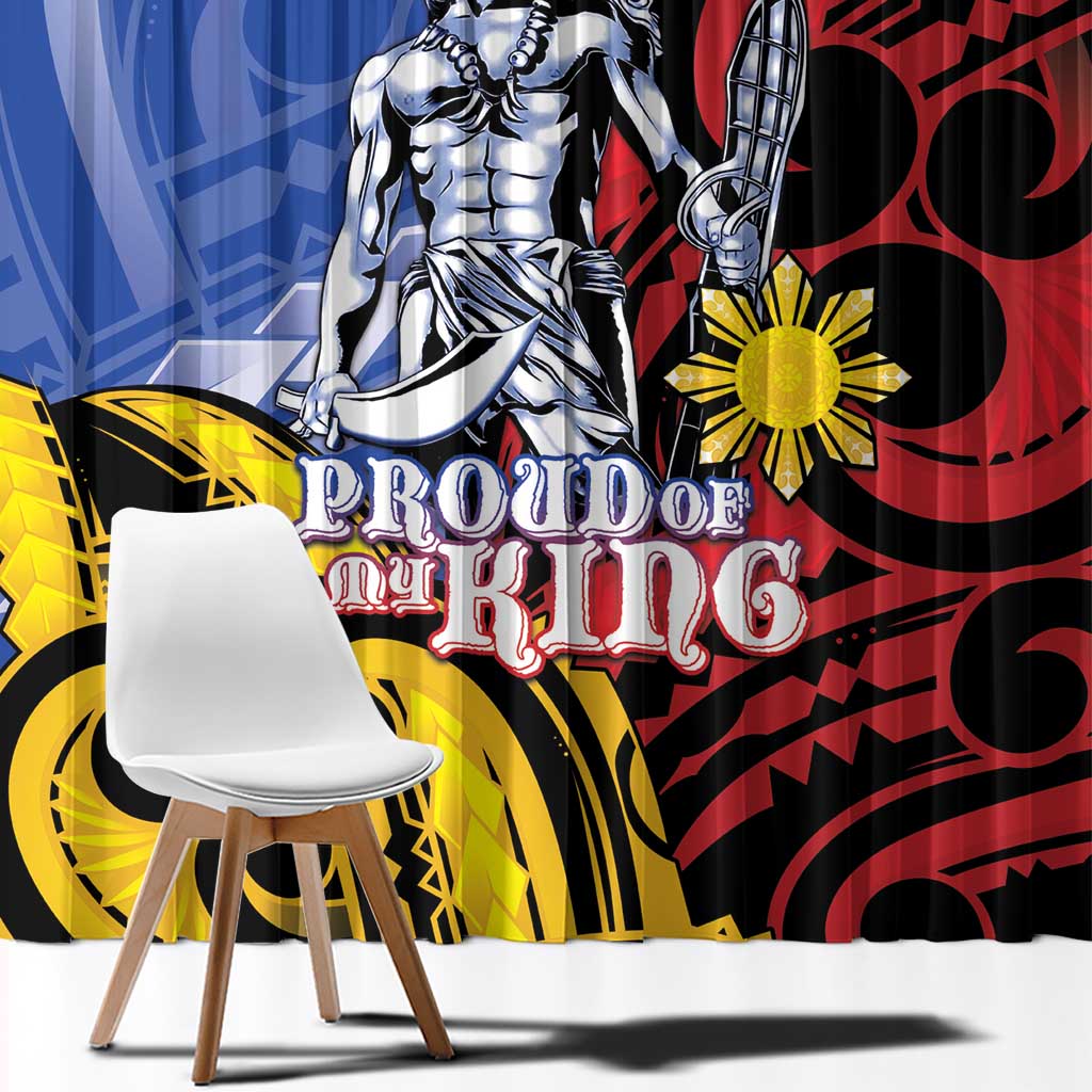 Philippines Lapu-Lapu Window Curtain Proud Of My King LT05 - Polynesian Pride