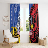 Philippines Lapu-Lapu Window Curtain Proud Of My King LT05 - Polynesian Pride