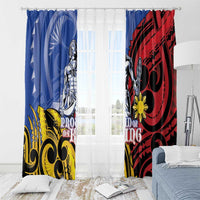 Philippines Lapu-Lapu Window Curtain Proud Of My King LT05 - Polynesian Pride