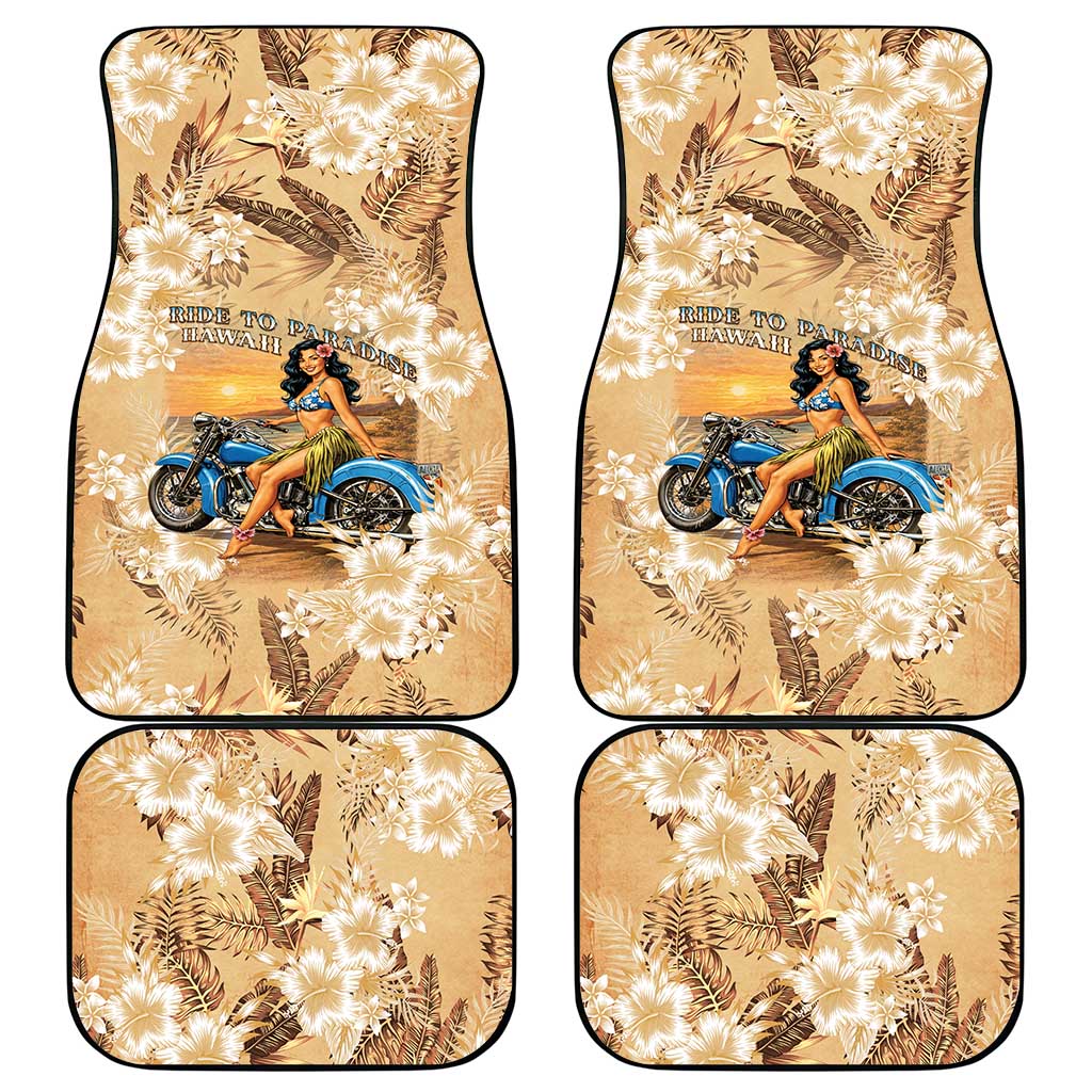 Aloha Hawaii Biker Car Mats Ride To Paradise