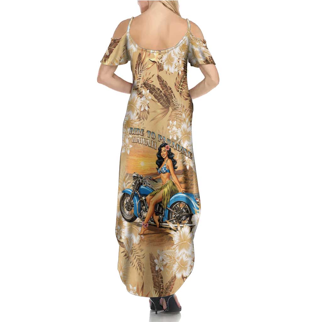 Aloha Hawaii Biker Family Matching Summer Maxi Dress and Hawaiian Shirt Ride To Paradise LT05 - Polynesian Pride