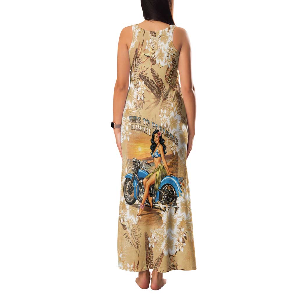 Aloha Hawaii Biker Family Matching Tank Maxi Dress and Hawaiian Shirt Ride To Paradise LT05 - Polynesian Pride