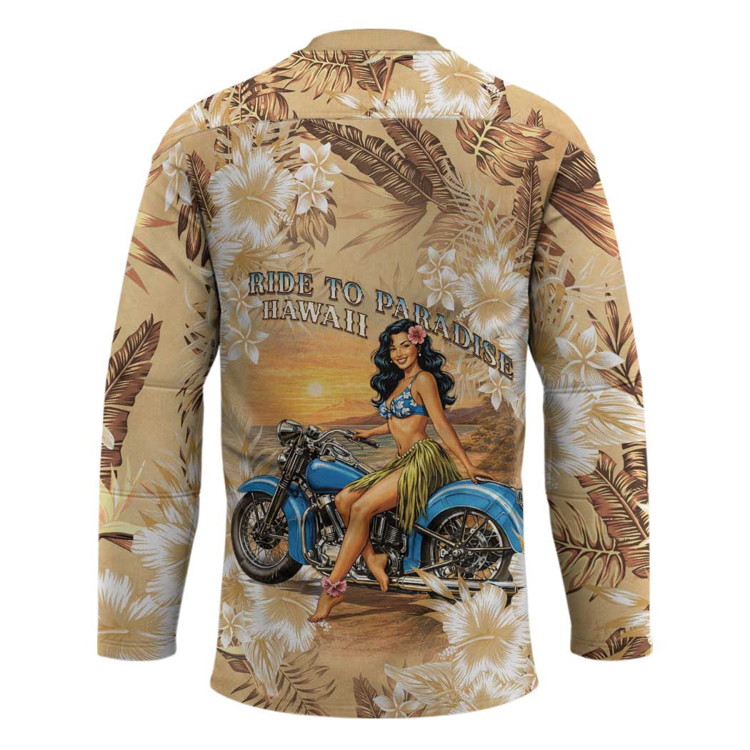 Aloha Hawaii Biker Hockey Jersey Ride To Paradise LT05 - Polynesian Pride