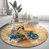 Aloha Hawaii Biker Round Carpet Ride To Paradise