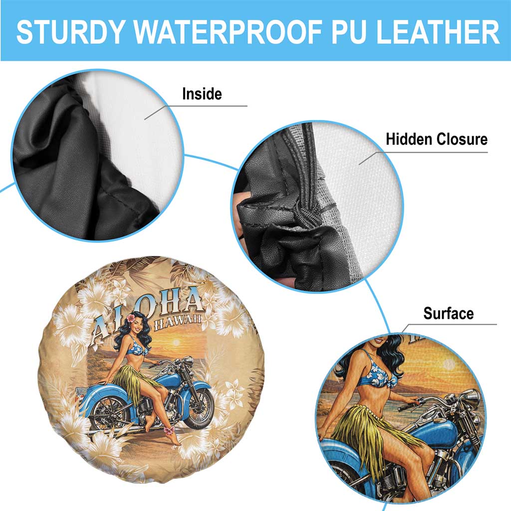 Aloha Hawaii Biker Spare Tire Cover Ride To Paradise