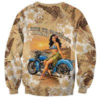 Aloha Hawaii Biker Sweatshirt Ride To Paradise