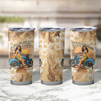 Aloha Hawaii Biker Tumbler Cup Ride To Paradise LT05 - Polynesian Pride