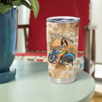 Aloha Hawaii Biker Tumbler Cup Ride To Paradise LT05 - Polynesian Pride