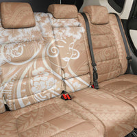 Polynesian Women's Day Back Car Seat Cover Brown Hibiscus Flowers With Polynesian Pattern LT05 - Polynesian Pride