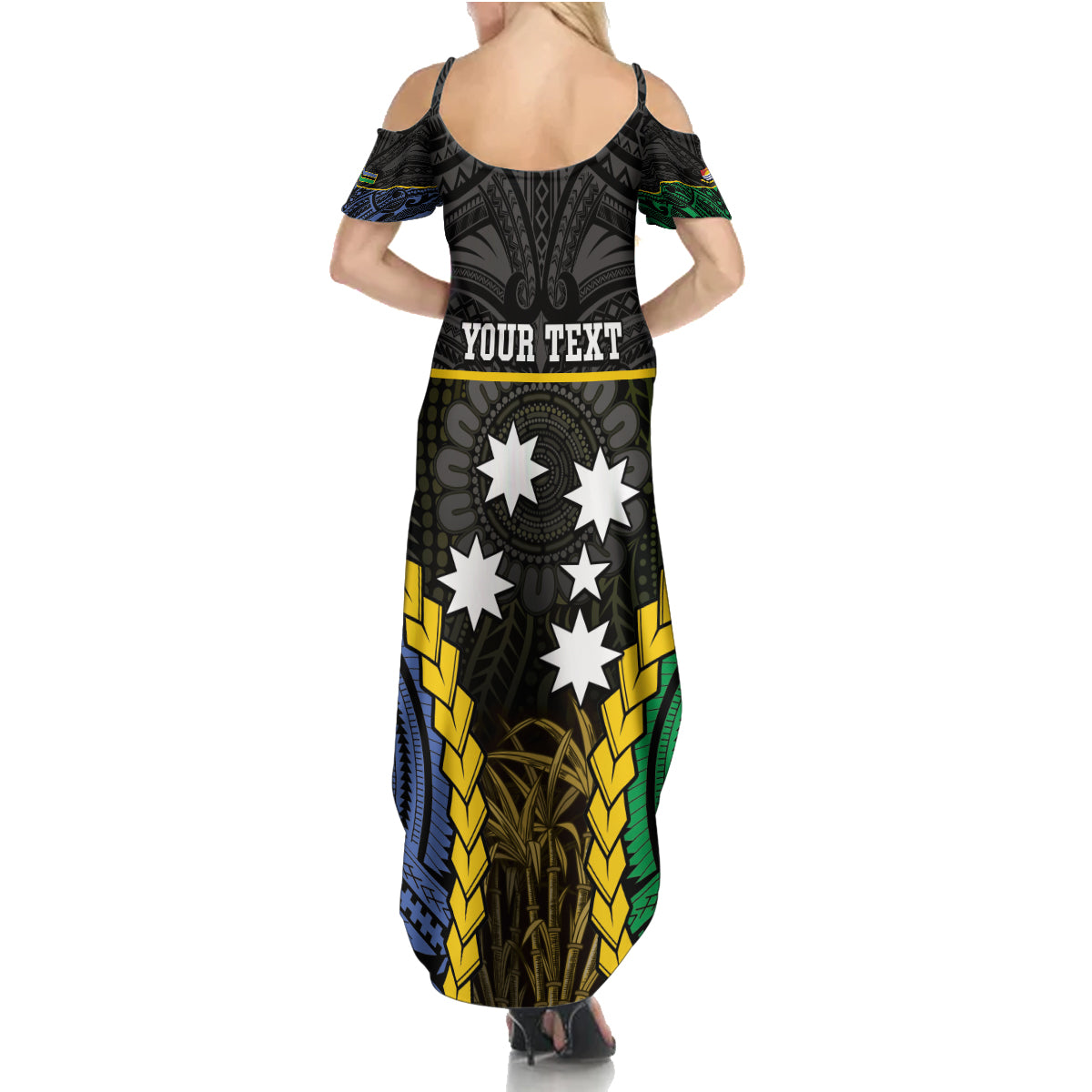 Personalised South Sea Islanders And Gilbert Islands Family Matching Summer Maxi Dress and Hawaiian Shirt Kanakas Polynesian Pattern LT05 - Polynesian Pride