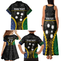 Personalised South Sea Islanders And Gilbert Islands Family Matching Tank Maxi Dress and Hawaiian Shirt Kanakas Polynesian Pattern LT05 - Polynesian Pride