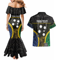 Personalised South Sea Islanders And New Caledonia Couples Matching Mermaid Dress and Hawaiian Shirt Kanakas Polynesian Pattern LT05 - Polynesian Pride