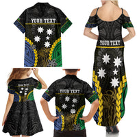 Personalised South Sea Islanders And New Caledonia Family Matching Summer Maxi Dress and Hawaiian Shirt Kanakas Polynesian Pattern LT05 - Polynesian Pride