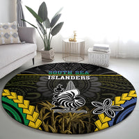 South Sea Islanders And New Caledonia Round Carpet Kanakas Polynesian Pattern LT05 - Polynesian Pride