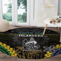 South Sea Islanders And New Caledonia Round Carpet Kanakas Polynesian Pattern LT05 - Polynesian Pride