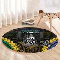 South Sea Islanders And New Caledonia Round Carpet Kanakas Polynesian Pattern LT05 - Polynesian Pride