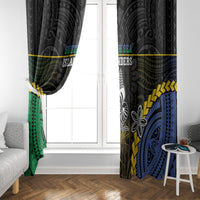 South Sea Islanders And New Caledonia Window Curtain Kanakas Polynesian Pattern