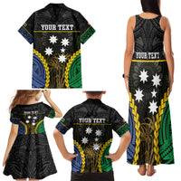 Personalised South Sea Islanders And New Ireland Family Matching Tank Maxi Dress and Hawaiian Shirt Kanakas Polynesian Pattern LT05 - Polynesian Pride