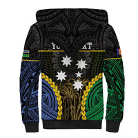 Personalised South Sea Islanders And New Ireland Sherpa Hoodie Kanakas Polynesian Pattern LT05 - Polynesian Pride